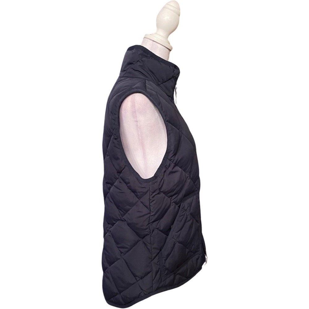 J. Crew Navy Blue Down Filled Quilted Puffer Vest Size Medium - Picture 4 of 10